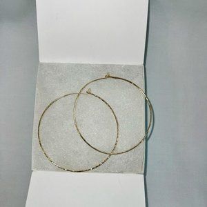 Stella & Dot Essential Hammered Hoops - Gold